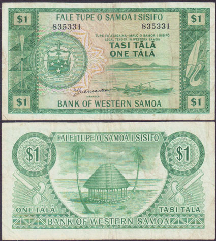 1967 Western Samoa 1 Tala (P.16b) L001748